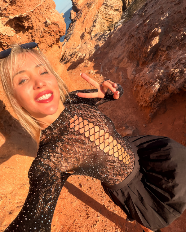 Heisser Cut-Out Body mit Glitzersteinen - Bodystockings 