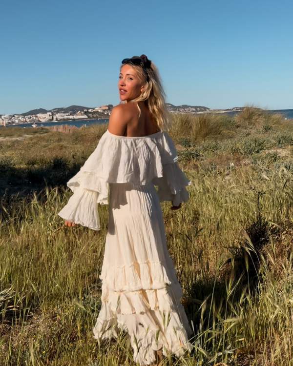 Maxi Boho Rock White Soul