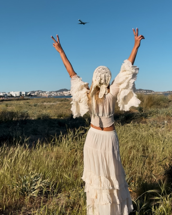 Maxi Boho Rock White Soul