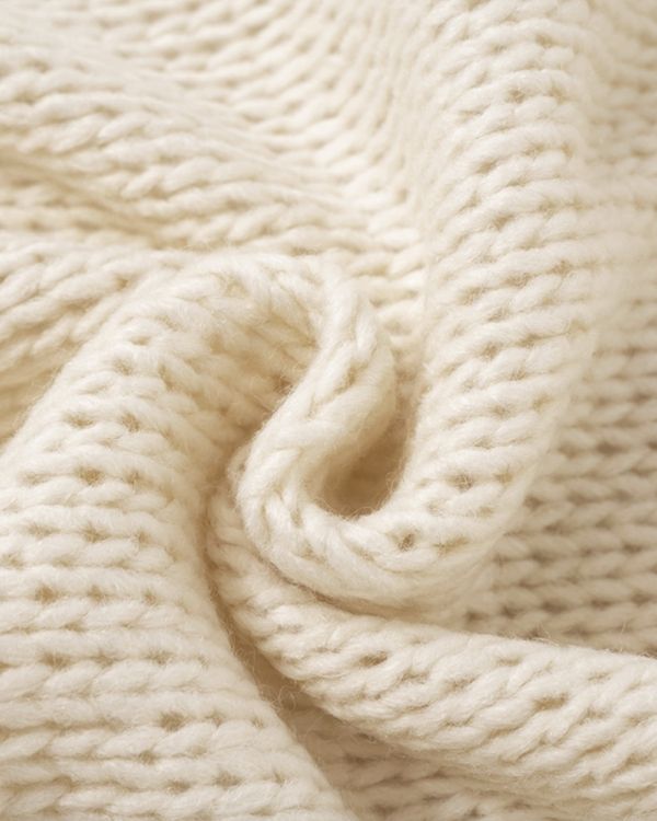 Strickjacke aus Feinstrick in beige-creme - Stillvoller Cardigan