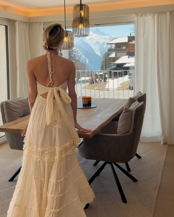 Maxikleid Damen Ibiza Style rückenfrei