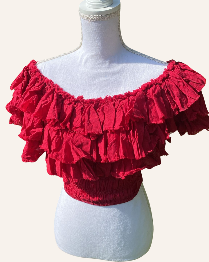 Ruffle Crop Top Free Spirit
