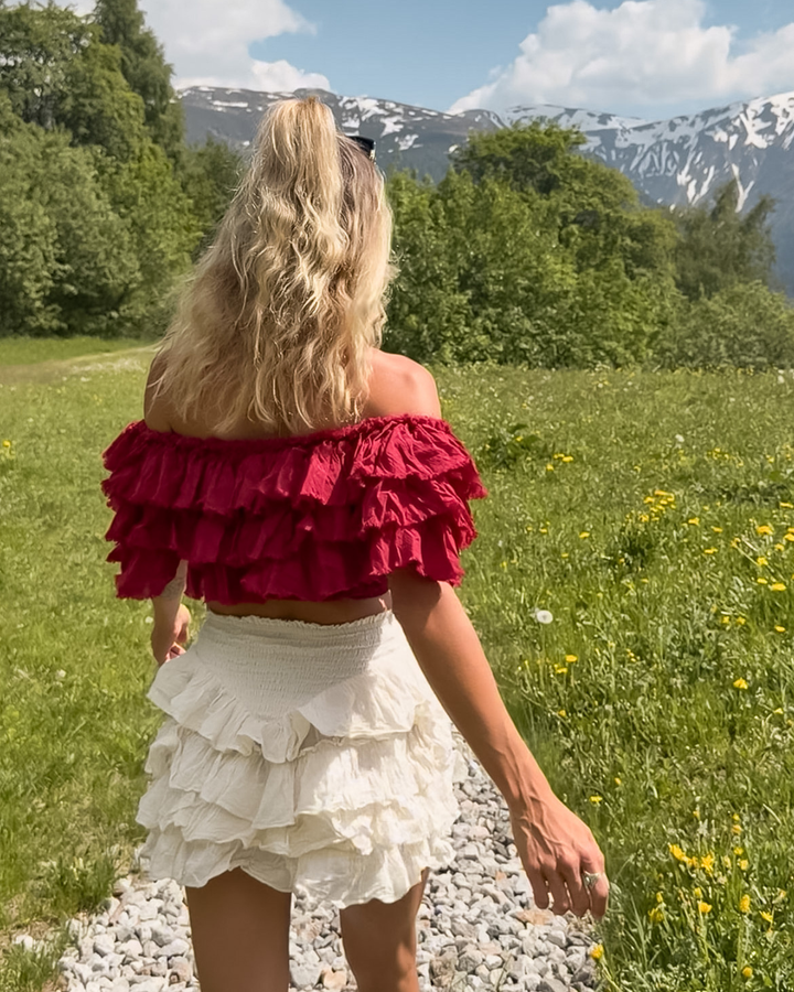 Ruffle Crop Top Free Spirit