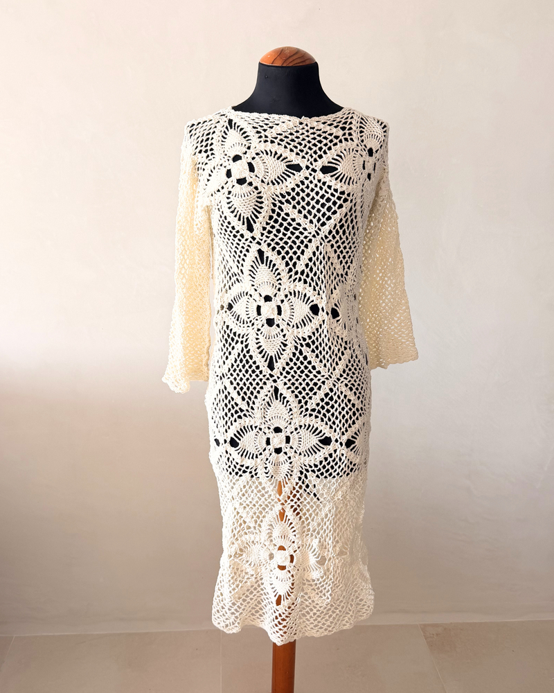 Boho Häkelkleid für Strand und Sommer