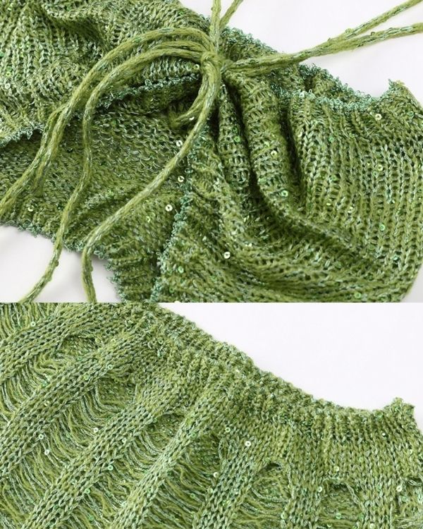 Häkel Crochet Strick Festival Set Outfit