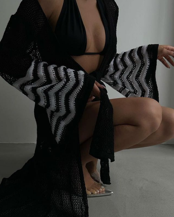 Crochet Style Kimono Damen