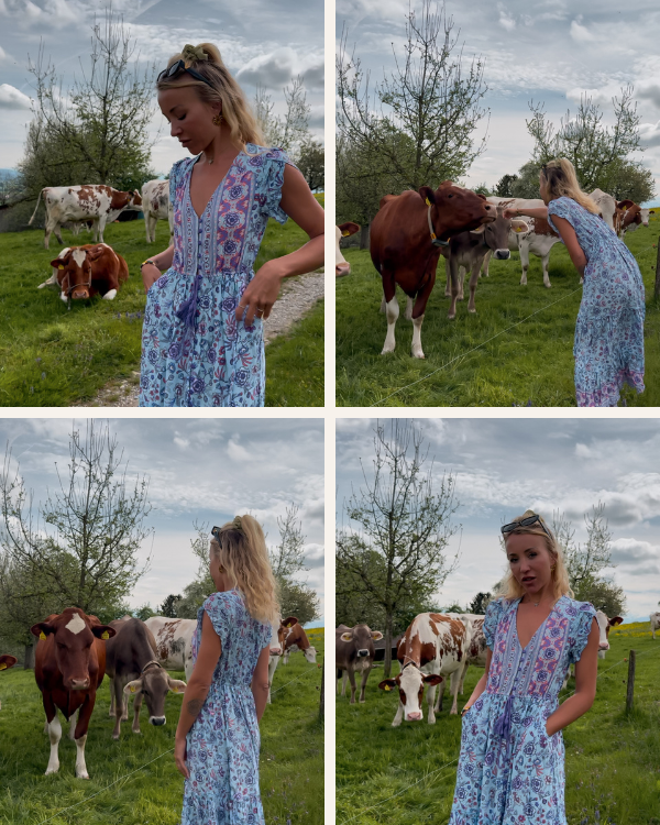 Sommerkleid in Maxi-Länge mit Blumenprint