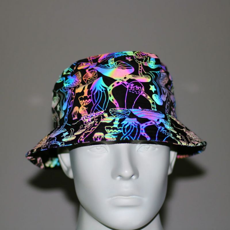 Magic Mushroom Bucket Hat Fischerhut mit UV Reflektion 
