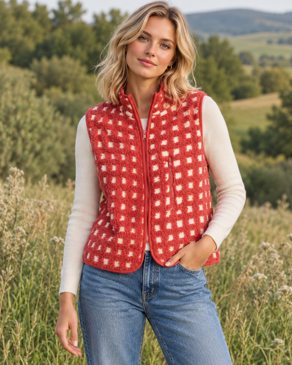 Fleece Weste Gilet Alpine Hug