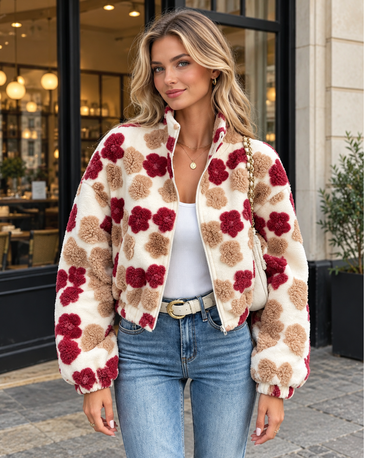 Fleece Jacke Candy Flowers