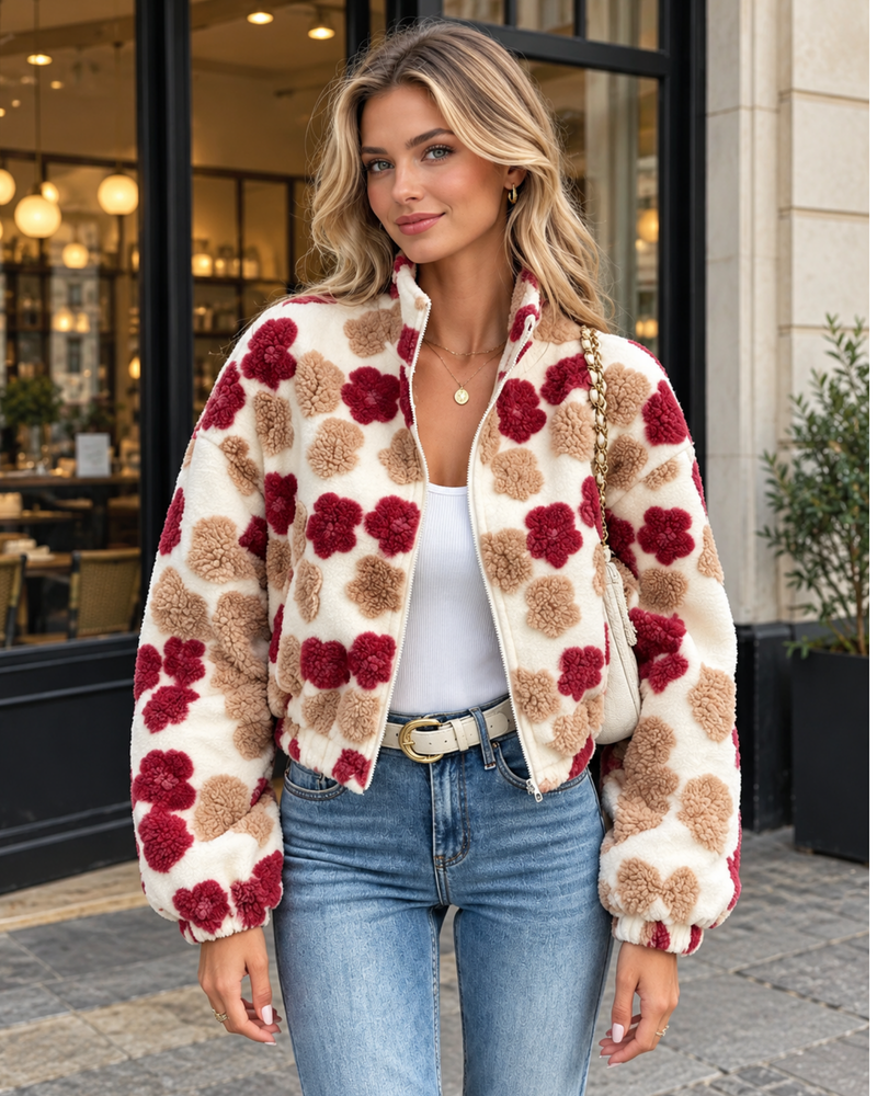 Fleece Jacke Candy Flowers