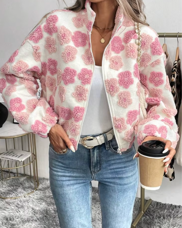 Fleece Jacke Candy Flowers