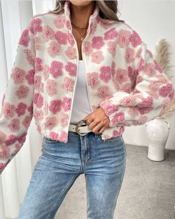Fleece Jacke Candy Flowers