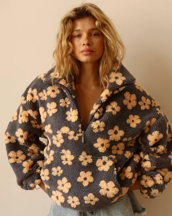 Fleecepullover Soft Flower