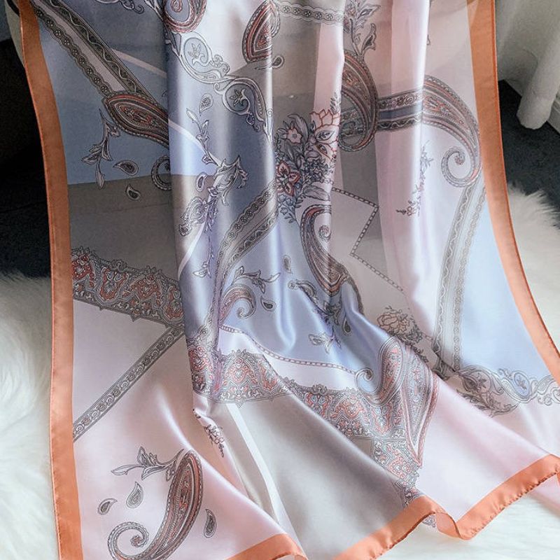 Vielseitiges Damen Foulard Tuch mit Paisley Floral Mustern