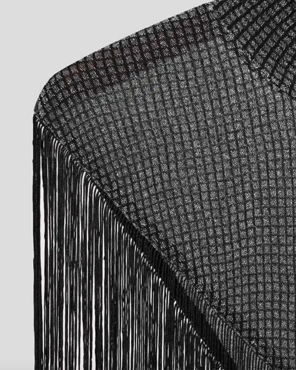 Stillvolles Festival Herren Top mit Kragen und Fransen