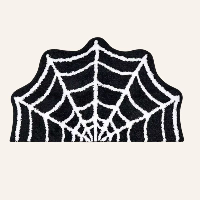 Fussmatte Halloween Dekoration mit Spinnennetz Motiv 