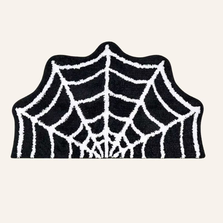 Fussmatte Halloween Dekoration mit Spinnennetz Motiv 