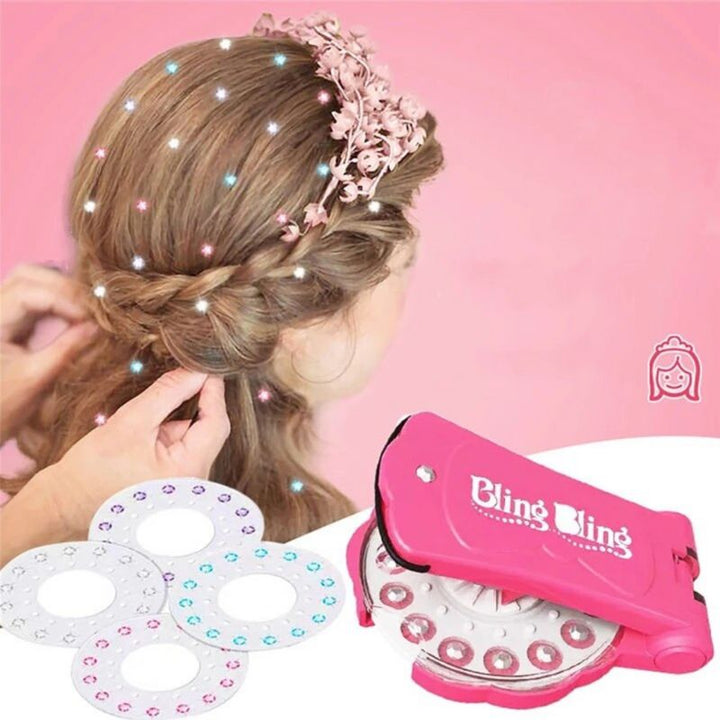 Glitzer Steine Maschine zum Aufkleben - Edelsteine Bling Bling für Haare 