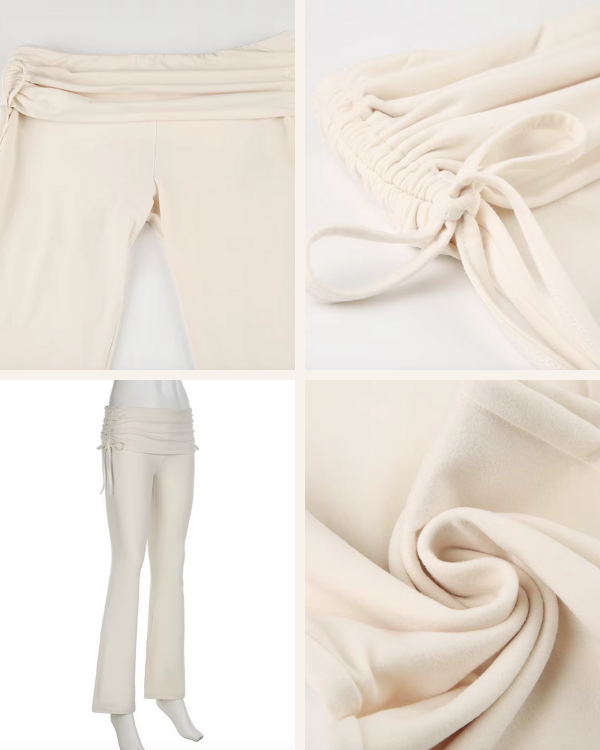 Sportliche Loungehose für Damen | Creme-weiss und super weich