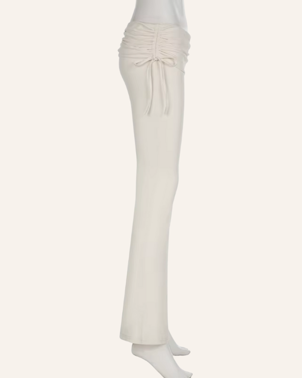 Bequeme High Waist Flare Pants - Gemütliche Loungewear Hose mit hohem Bund 
