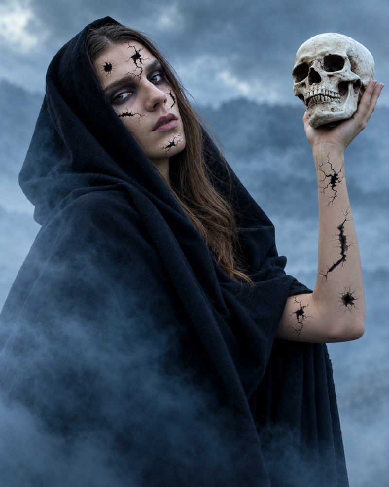 Gesichts- Körpertattoo Risse | Cracked Soul