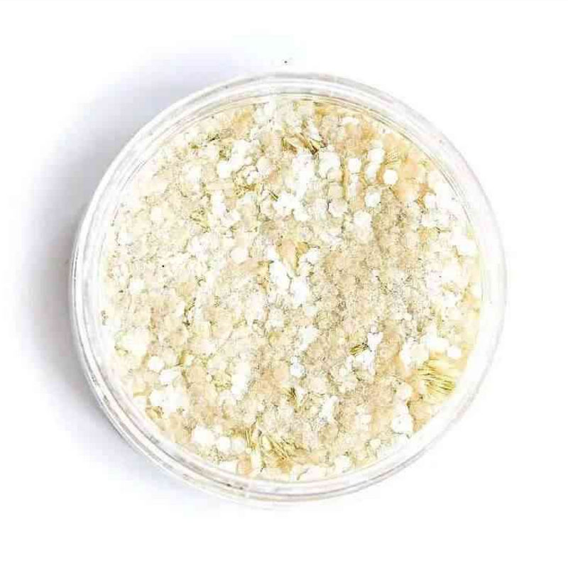 Creme-weisse biologisch abbaubares Glitzer Make-Up für Gesicht und Körper 