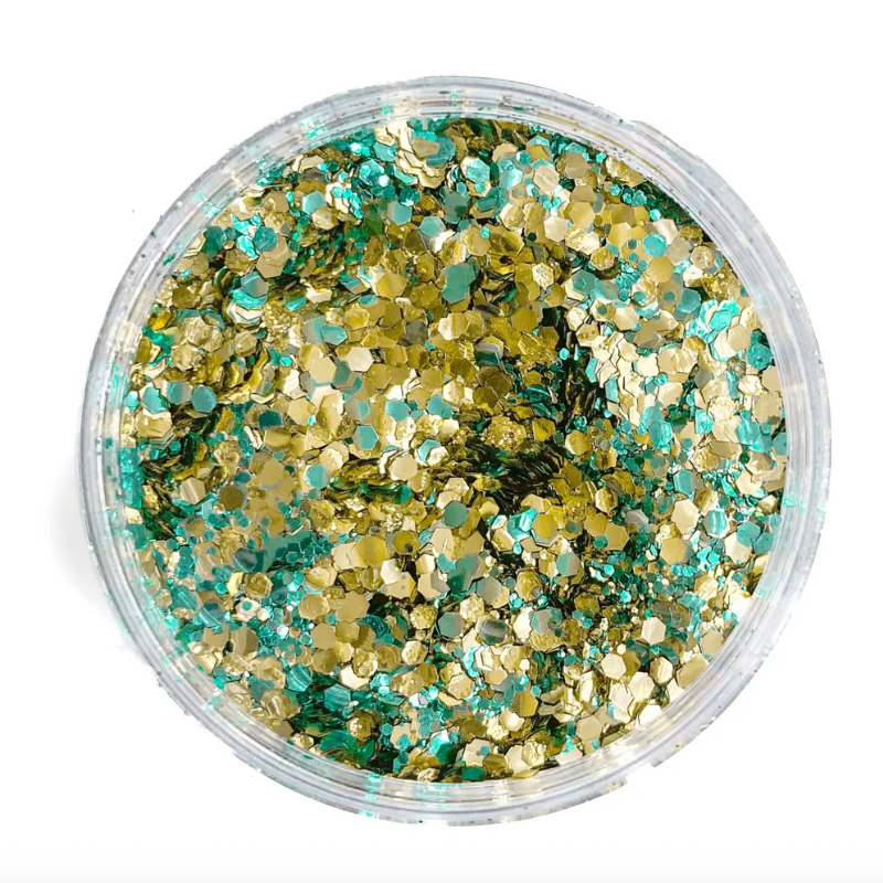 3 Stück Gesicht-Glitzerstein-Aufkleber – Grün, Blau, Bunt, Für Partys, Festivals & Make-up