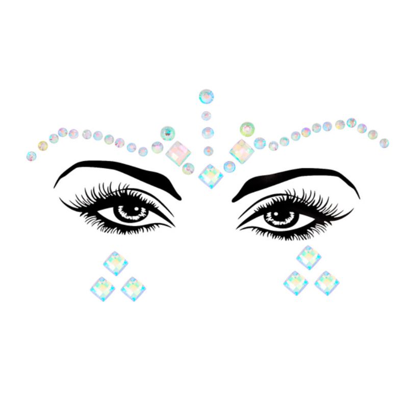 Glitzer Kristall Steine Gems zum u die Augenpartie kleben - funkelndes Festival Make-Up