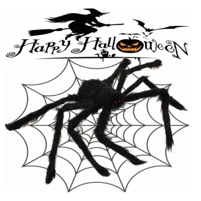 Halloween Spider XXL Spinne - Dekoration für drinnen und draussen 