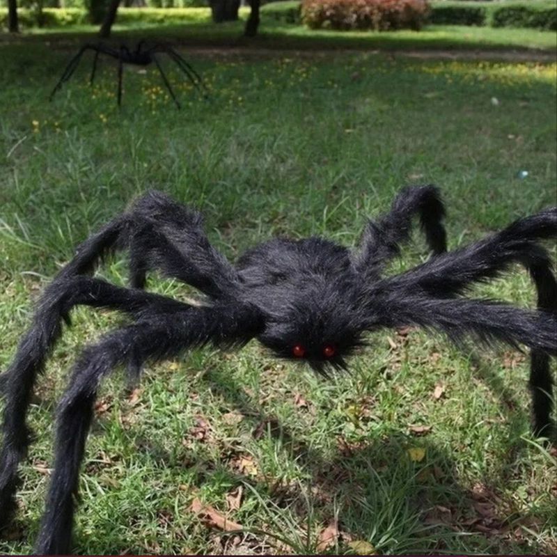Grosse Grusel Dekoration Spinne - XXL Halloween Grusel Spinne Spider 
