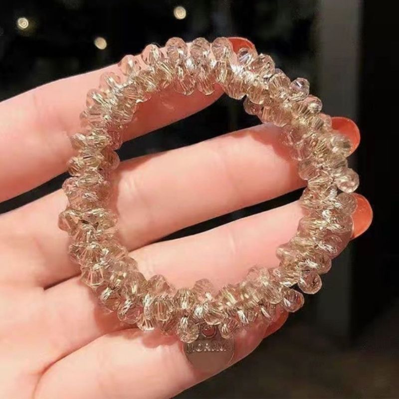Transparentes Perlen Haargummi - Haar Accessoires online bestellen 