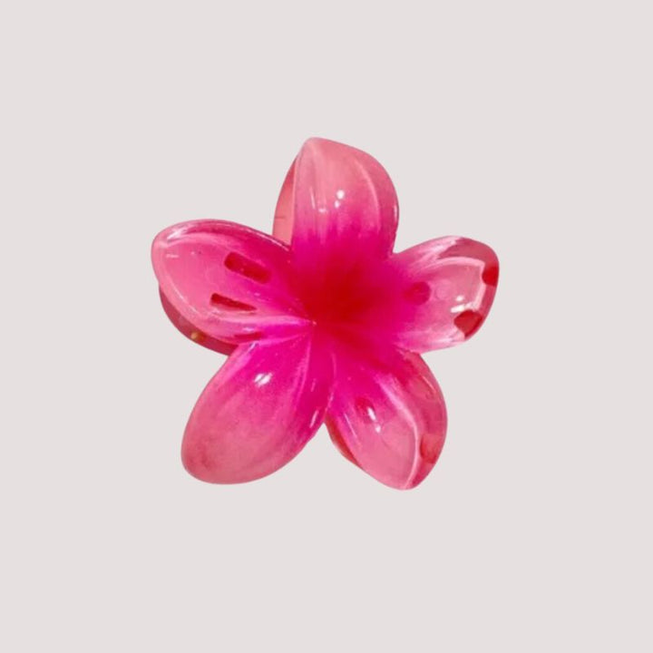 Pink Rosa Lotus Hawaii Blumen Haarklammer Haarspange - Sommerlicher Vibe