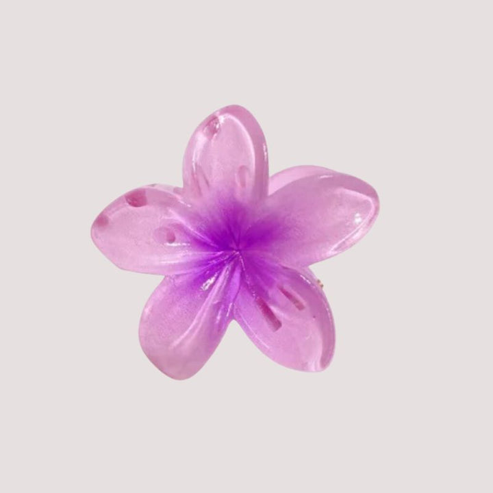 Violette Lila Blumen Haarklammer Haarspange 