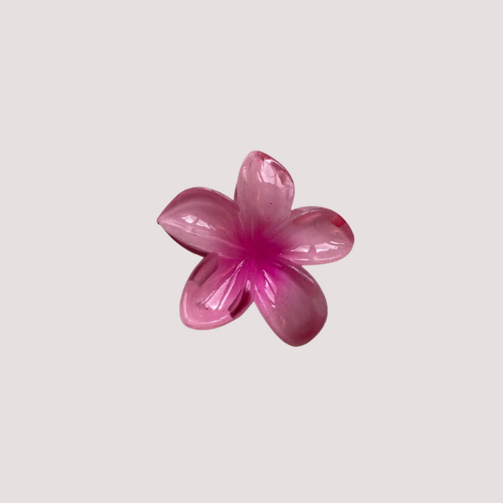 Pink Rosa Lotus Hawaii Blumen Haarklammer Haarspange - Sommerlicher Vibe