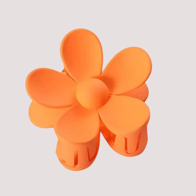 orange Blumen Haarklammer im Pastell Optik - Aesthetic Blumen Flower Hairpin 