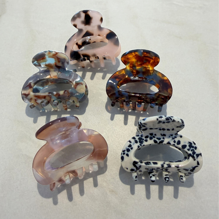 Haarklammern klein in rundem Design in diversen Farben 