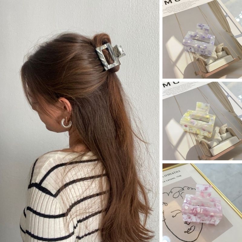 Gelbe Hai-Haarspange Aus Acetat – Niedliches Y2K-Accessoire Für Partys & Alltag