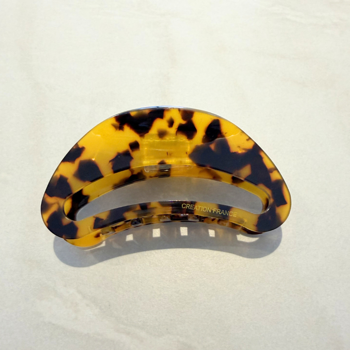 Bronze schwarz gemusterte Retro Style Haarklammer - Stylische Haarspange für deine Frisur 