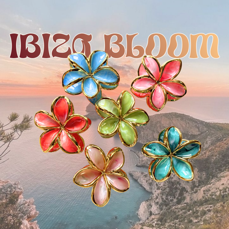 Haarklammer Blumen Ibiza Bloom