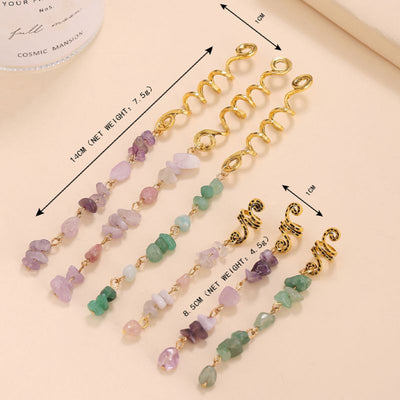 Vielseitiger Haarschmuck mit Mineralsteinen - Kreiere einen individuellen Festivalstyle