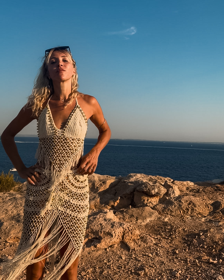 Boho Set aus Häkeltop und Häkelrock | Hochwertiges Set handgemacht 