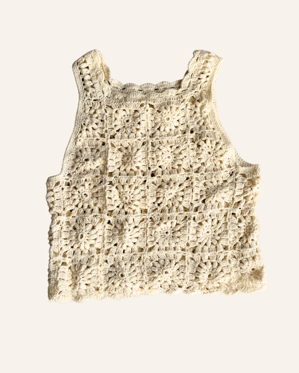 Blumen Häkel Top Daisy Dream