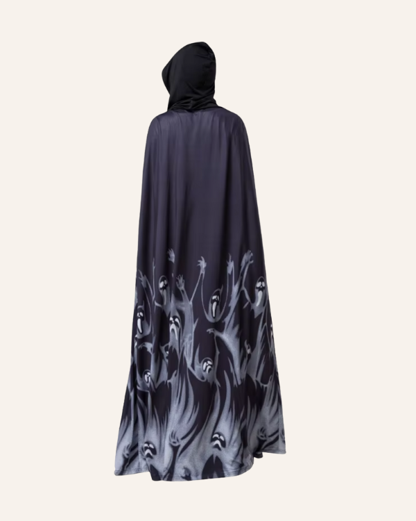 Schwarzer Halloween Umhang Phantom Shadow