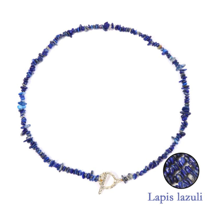 Blaue Edelstein Halskette Modeschmuck aus Lapis Lazuli Kraftsteinen 