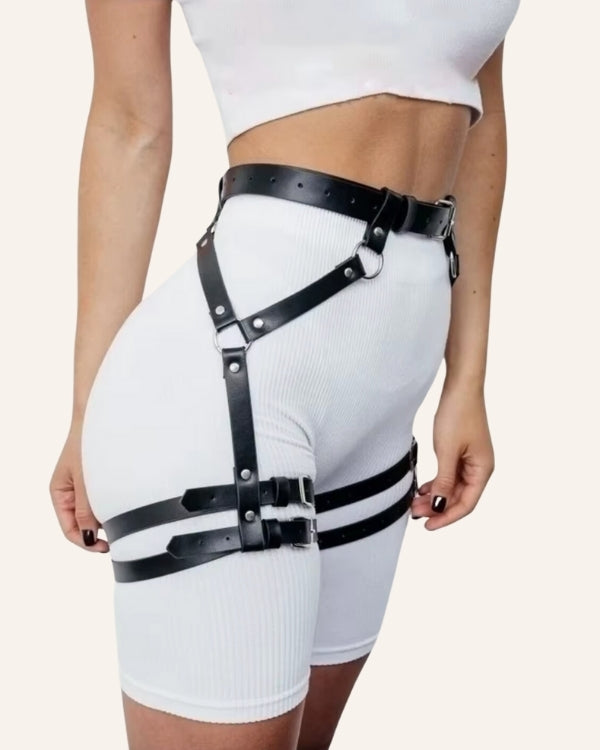 Heisse Beingürtel Schnallen Riemen - Harness Körpergürtel 