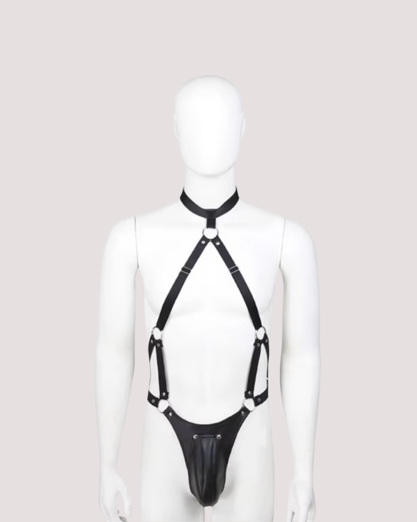 Harness Jock Herren | Fetisch Kunstleder Herren Harness 
