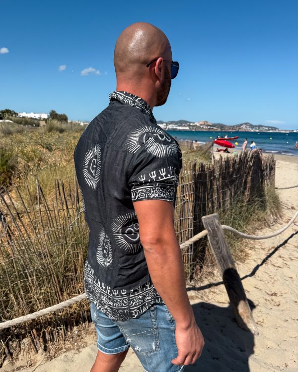 Baumwolle Hemd Herren spirituell Style