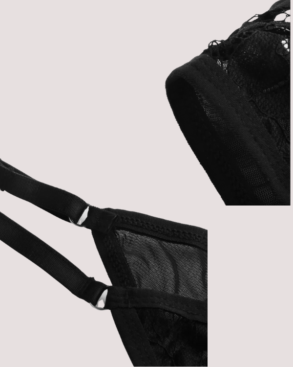 Details von Tanga und BH für Männer 