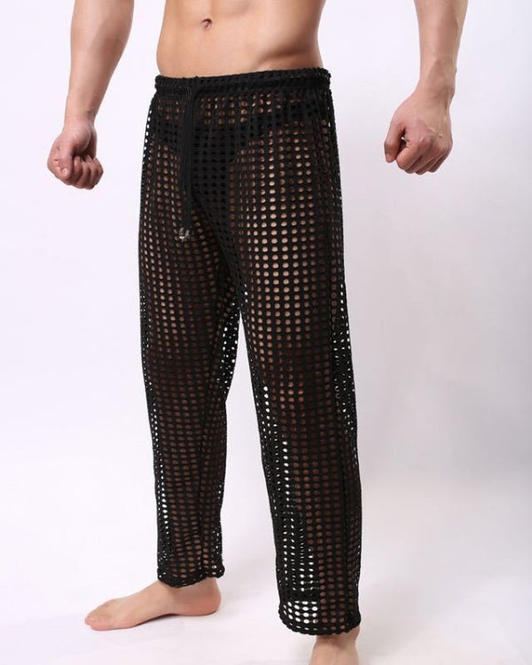 Netz Herren Hose lang - Kinky Fetisch Festival Herren Hose 